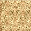 William Morris Brown on Cream Acorns Dollhouse Wallpaper