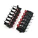 uxcell 2PCS Double Row Red Black 12 Pin 12 Position Push in Jack Speaker Terminals