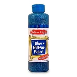 Yellow Glitter Paint Bottle
