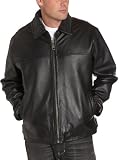 Weatherproof Men's Shrunken Lamb Open Bottom Jacket, Black, Large
