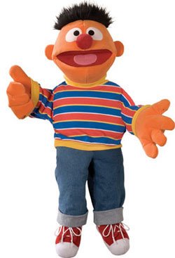 Large 36" Sesame Street Ernie Human Arm Full Body Puppet