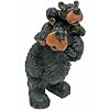 Willie Black Bear with Cub on Shoulders Collectible Figurine (Great Gift Idea) 7"
