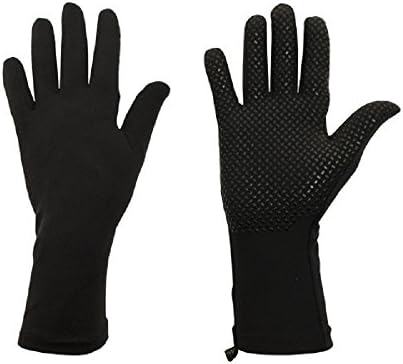 Foxgloves Grip Gloves (Crow Black, Large)