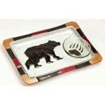 Clear Streams Glass Chip and Dip Set, Bear