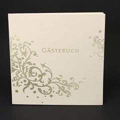 G�stebuch Hochzeit 'Ornament' 24 x 23,5 cm, creme