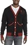 Akademiks Men's Lotus Fleece Cardigan,Claret,X-Large