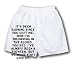 White Boxer Short with It s been raining since you left me, now I m drowning in the f...