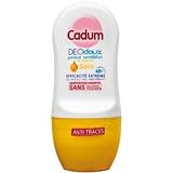 Cadum Deodoux - Deodorant - Roll-On Soin - 50 ml - Lot de 2
