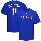 Yu Darvish Texas Rangers Youth Royal Jersey Name and Number T-Shirt X-Large