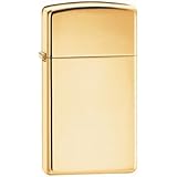 High Polish Brass Slim Zippo Lighter