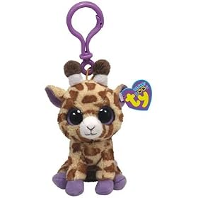 Beanie Boo Key Chain Giraffe Safari