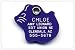 Pet ID Tag - Mouse - Custom engraved cat and dog ID tags. Pet safety tag has reflective coating and is available in plastic, stainless steel and brass.