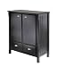 Timber Cabinet With Drawers - Black