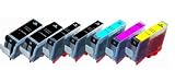 7-Pack Non-OEM Ink Cartridges w/ Chip for Canon PGI-220 CLI-221 Pixma Canon P3600 iP4600 iP4700 MP560 MP620 MP640 MX860 MP980 MP990