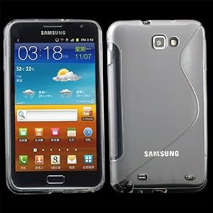 Clear S-Line Soft TPU gel case cover for Samsung Galaxy Note