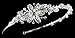 Trendy Side Rhinestone Inlaid Metal Flower Bridal Headband
