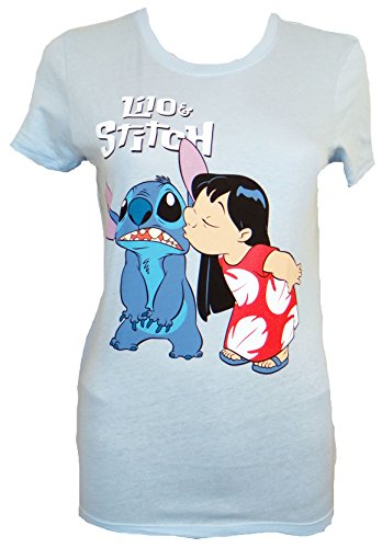 Disney Lilo Stitch Kiss Juniors T-shirt