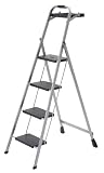 Tricam HSP-4TG 225-Pound Capacity Skinny Mini Stool with Project Tray and Grip, 4-Step