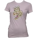 Tiger King Tattoo Ladies Fine Jersey T-Shirt, Mauve, L