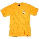 STAR TREK THE ORIGINAL SERIES COMMAND GOLD T-SHIRT