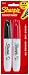 Sharpie 38252 Chisel Tip Permanent Marker Set of 2 (Black, Red)