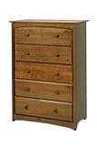 Stork Craft Beatrice 5 Drawer Chest, Oak