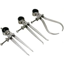3 Inside Outside Divider Calipers Machinist Tools 4"
