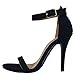 Anne Michelle Women's Single Band Dress Heel Sandal with Ankle Strap