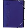 Elba B�rosysteme 42496BL F�chermappe Ordnungsmappe chic, Karton (RC), 450 g/qm, A4, 12 F�cher, blau