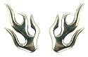 Silver Gents Gothic Design Stud Earrings