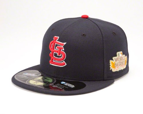 St. Louis Cardinals New Era Navy Official 2011 World Series 59FIFTY On Field Fitted Hat (Size 7 5/8