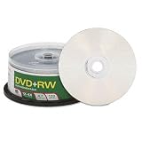 DVD+RW Discs, 4.7GB, 4x, Spindle, 30/Pack