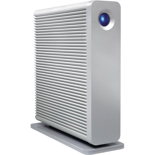 LaCie d2 Quadra v3 Hard Disk 3 TB eSATA/FireWire800/USB 3.0 Desktop External Hard Drive 301549U (Aluminum)