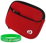 Neoprene Sleeve (Spicy Red) Case for Seagate FreeAgent Go 250 GB USB 2.0 Drive ST902503FKA2E1-RK Champagne Gold