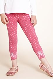 Autograph Cotton Rich Floral Print Border Leggings