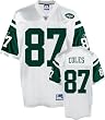 Men`s New York Jets #87 Laveranues Coles Road Replica Jersey