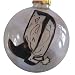 ArtisanStreet's Black & White Cowboy Boot Ornament. Hand Painted Glass Ball Ornament. One of a Kind