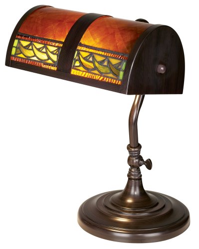 Bronze and Mica Piano Lamp