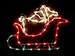 18" Lighted Santa Sleigh Christmas Window Silhouette Decoration