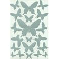 Silver Butterfly Wall Decals
