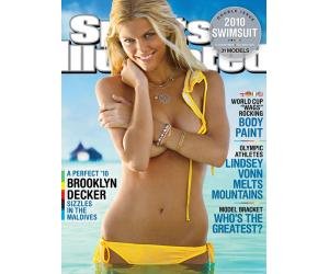 Sports Illustrated Winter 2010 Swimsuit Double Issue Brooklyn Decker WAGS Body Paint Lindsey Vonn Model Bracket