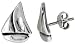 Small Sterling Silver Sailboat Stud Earrings