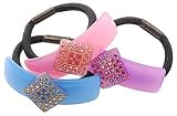 France Luxe Diamond Ponytail Holder with Crystals
