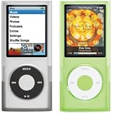 Griffin Wave 2-pack for 4th gen iPod nano (black & green)