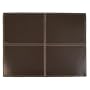 Stitched Faux Leather Placemat - Brown