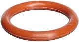 M3x15 Silicone Rubber O-Ring, 70A Durometer, Round, Red, 15 mm ID, 21 mm OD, 3 mm Width (Pack of 25)
