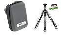 Hard Shell Carrying Case & Gripster Tripod Kit Specific For Canon Powershot S90 S90 IS Digital Camera Includes Free Pack Of LCD Screen Protectors