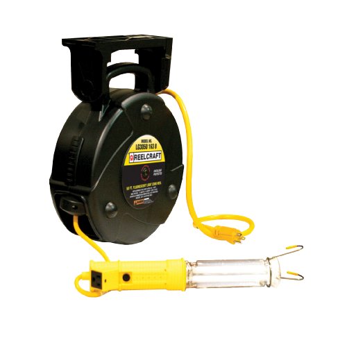 Reelcraft LG3050 163 8 Spring Driven Cord Reel with 50 Feet of 16/3 Cord and Fluorescent Light with Outlet 41CJKUqMEPL Reelcraft LG3050 163 8 Spring Driven Cord Reel with 50 Feet of 16/3 Cord and Fluorescent Light with Outlet