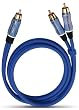 Oehlbach BOOOM! Subwoofer Y-Kabel 5m blau