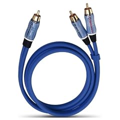 Oehlbach BOOOM! Subwoofer Y-Kabel 5m blau